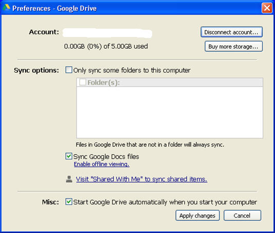 google-drive-preferences