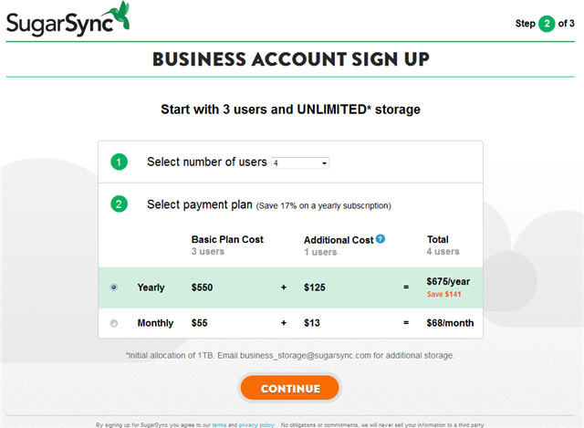 sugarsync-business-account-signup-4-users-cost